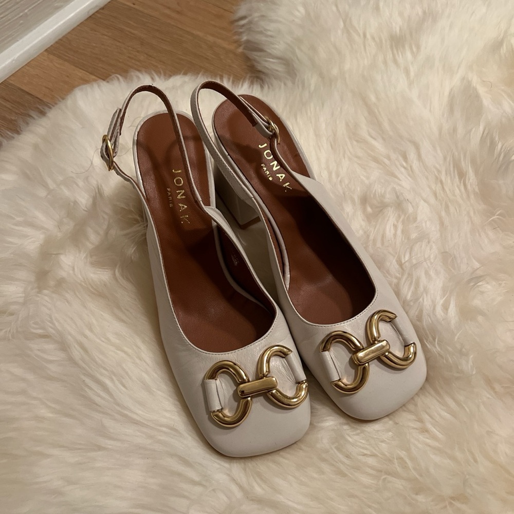 Cream Jonak Paris Heels